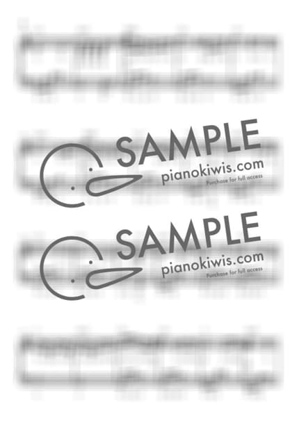 악보 > blue / 중급 계이름 악보 - yung kai by My Favorite Piano 악보 이미지-1