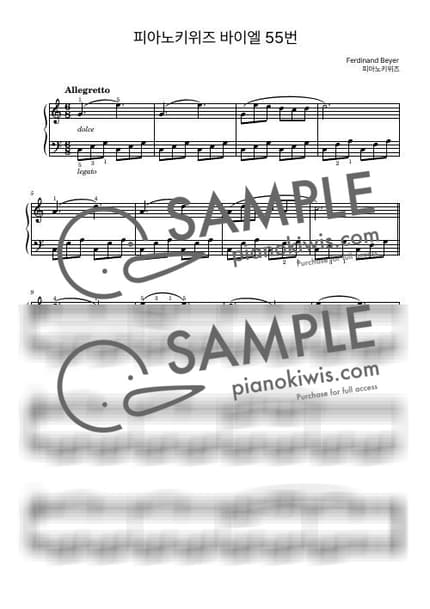 Score > Beyer No.55 - F. Beyer by PianoKiwis Sheet music image-0