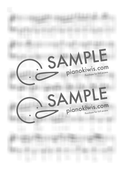 악보 > 바다가 보이는 마을 (海の見える街) - 히사이시 조 · 마녀 배달부 키키 OST by 더블유피아노doubleupiano 악보 이미지-1