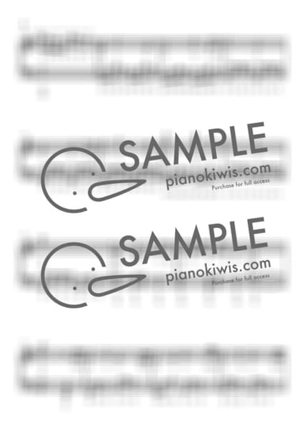 악보 > 카마도 탄지로의 노래 (竈門炭治郎のうた) / 중급 계이름 악보 - 시이나 고 · 귀멸의 칼날 OST by My Favorite Piano 악보 이미지-1