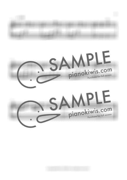 Score > Watashi No Himitsu To, Sukoshi No Kibou - Seiji Kameda · Even If This Love Disappears from the World Tonight OST by 오늘피아노 Sheet music image-2