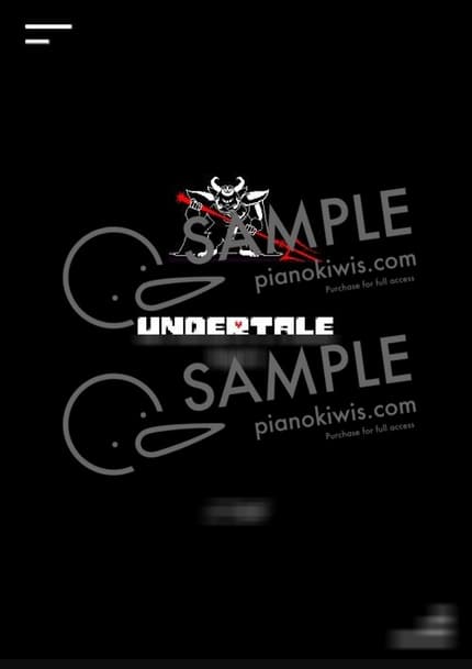 Score > Asgore - Toby Fox · UNDERTALE OST by 피아노박스 PianoBox Sheet music image-0