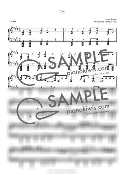 Score > UP - KARINA by Hyunjoo Jung Sheet music image-0