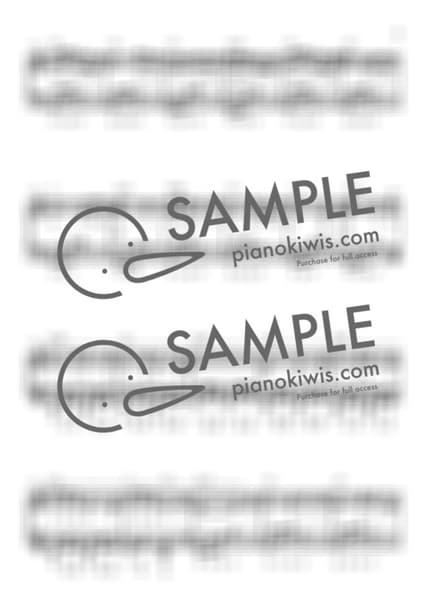 악보 > blue / 중급 계이름 악보 - yung kai by My Favorite Piano 악보 이미지-2