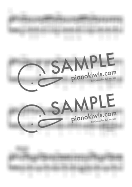 악보 > 변하지 않는 것 (変わらないもの) / 중급 계이름 악보 - 오쿠 하나코 · 시간을 달리는 소녀 OST by My Favorite Piano 악보 이미지-1