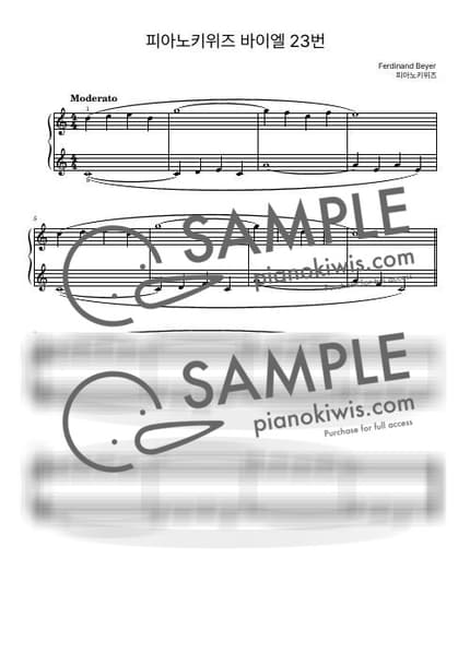 Score > Beyer No.23 - F. Beyer by PianoKiwis Sheet music image-0