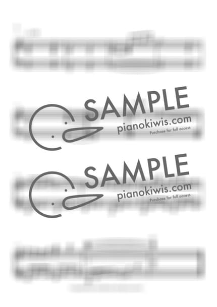 악보 > 사쿠라의 마음 (桜良の想い) - 마츠타니 스구루 · 너의 췌장을 먹고 싶어 OST by 오늘피아노 악보 이미지-1