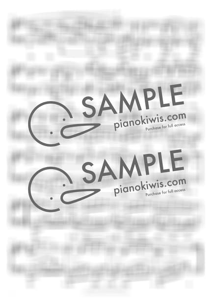 楽譜 > Intermezzo in A Major Op.118 No.2 - ブラームス (J. Brahms) by PianoKiwis 楽譜画像-1