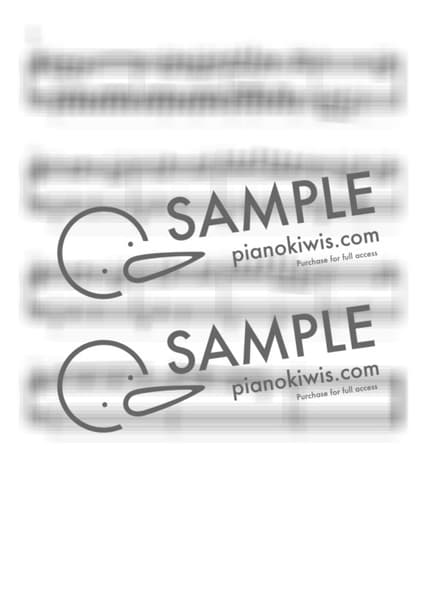 악보 > 바람이 지나가는 길 (風のとおり道) / 초급 - 히사이시 조 · 이웃집 토토로 OST by 피아노키위즈 악보 이미지-1