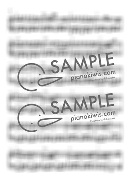 Score > Mori no Chiisana Restaurant / 다장조 - Teshima Aoi by 라니스코어 Sheet music image-1