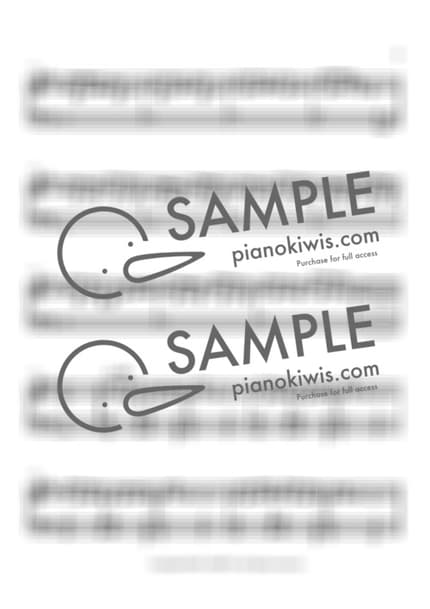 악보 > 잊고 싶지 않아 (忘れたくない) - 카메다 세이지 · 오늘 밤, 세계에서 이 사랑이 사라진다 해도 OST by 오늘피아노 악보 이미지-2