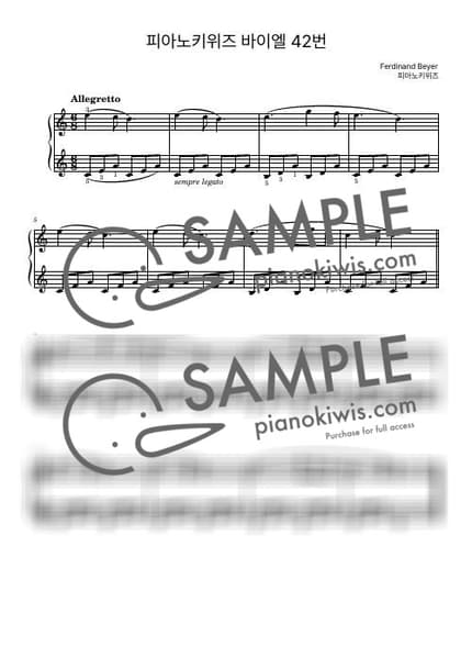 Score > Beyer No.42 - F. Beyer by PianoKiwis Sheet music image-0