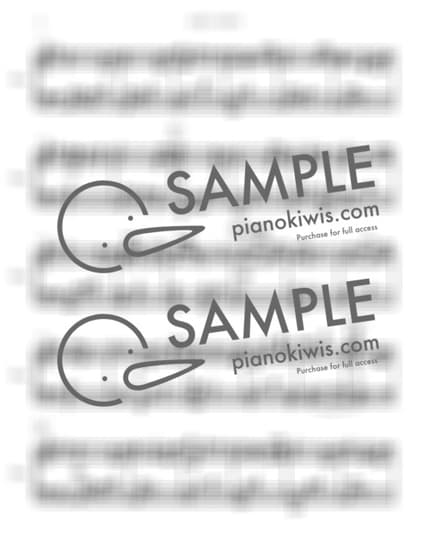 Score > 5 Lieder, Op. 49 No. 4 'Wiegenlied' - J. Brahms by 피아니스트 송근영 Pianist Keunyoung Song Sheet music image-1