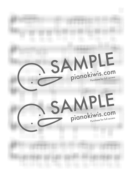 楽譜 > 可愛くてごめん / 계이름악보 - HoneyWorks by 더블유피아노doubleupiano 楽譜画像-4