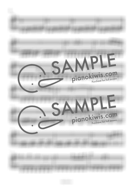 Score > Rengokuto Akazano Tatakai / Easy - Go Shiina · Demon Slayer OST by 라니스코어 Sheet music image-1