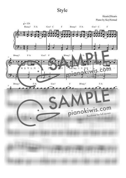 Score > STYLE - Hearts2Hearts by KeyNomad Sheet music image-0