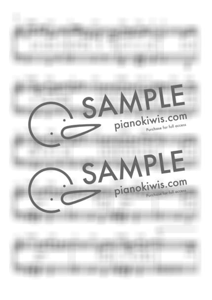 楽譜 > Blueming / 다장조 - IU by 라니스코어 楽譜画像-1