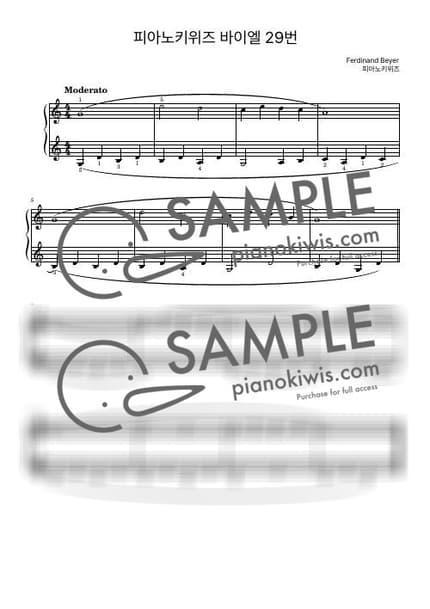 Score > Beyer No.29 - F. Beyer by PianoKiwis Sheet music image-0