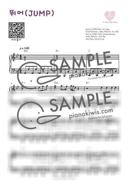 Score > JUMP / Original - BLACKPINK by A Sheet music image-0