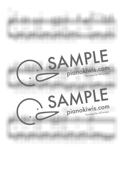 Score > Toki o Koete / Intermediate - Be with you OST by My Favorite Piano Sheet music image-3