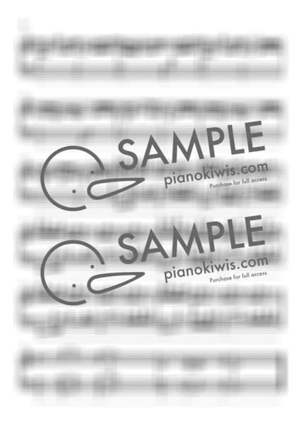 악보 > 황혼의 시간 (かたわれ時) / 중급 - RADWIMPS · 너의 이름은 OST by 피아노키위즈 악보 이미지-1