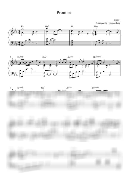 Score > Promise - Choi Yu Ree · Queen of Tears OST by Hyunjoo Jung Sheet music image-0