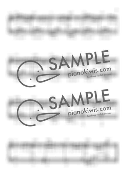 악보 > blue / 중급 계이름 악보 - yung kai by My Favorite Piano 악보 이미지-4