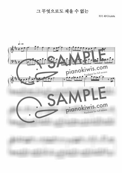 Score > Nothing can fill the void / 뉴에이지 자작곡 - J.O by 제이오 Sheet music image-0