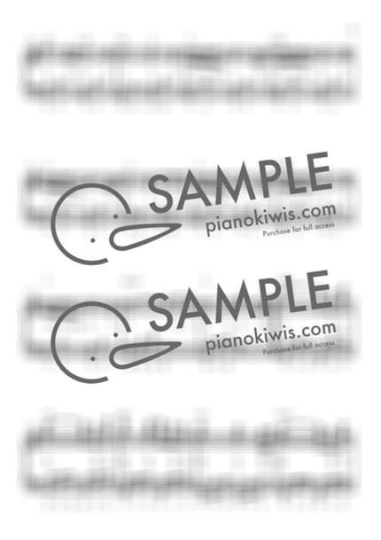 Score > Toki o Koete / Intermediate - Be with you OST by My Favorite Piano Sheet music image-2