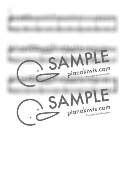 Score > Ponyo on the Cliff by the Sea / Beginner - Joe Hisaishi · Ponyo on the Cliff by the Sea OST by PianoKiwis Sheet music image-1