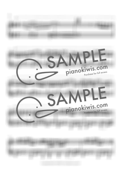 악보 > 앨저넌 (アルジャーノン) - 요루시카 · 해 질 녘에, 손을 잡는다 OST by 오늘피아노 악보 이미지-1