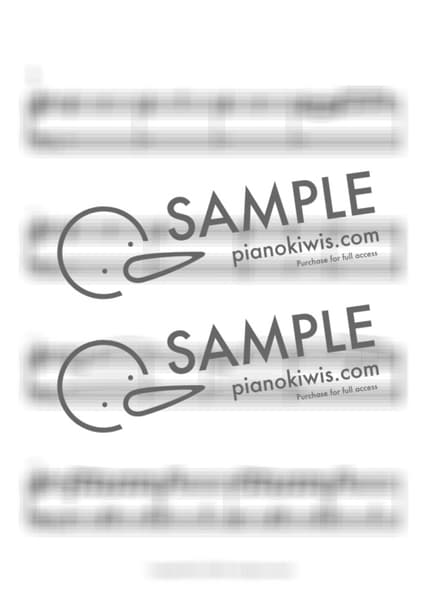 Score > Ashitano Kimio - Seiji Kameda · Even If This Love Disappears from the World Tonight OST by 오늘피아노 Sheet music image-1