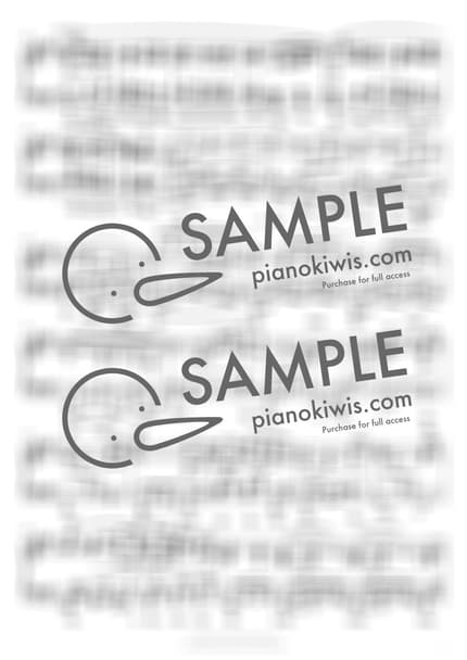 楽譜 > Intermezzo in A Major Op.118 No.2 - ブラームス (J. Brahms) by PianoKiwis 楽譜画像-2