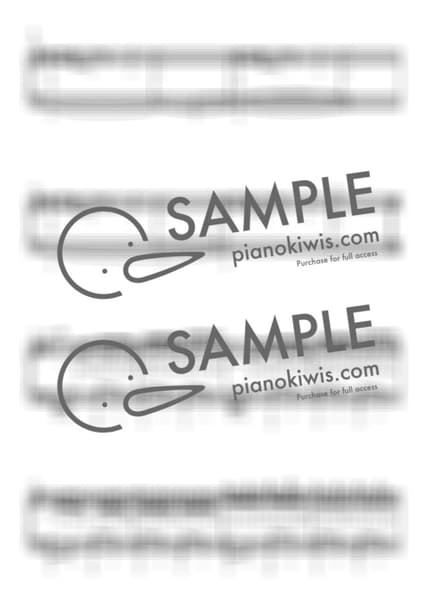 Score > Chasing Kou / 흰건반 계이름 악보 - Hidekazu Sakamoto · Drowning Love OST by My Favorite Piano Sheet music image-3