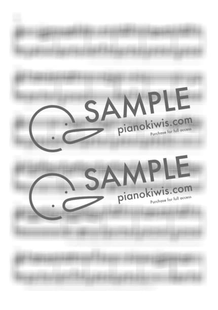 楽譜 > Summer / 初級 - 久石 譲 · 菊次郎の夏 OST by PianoKiwis 楽譜画像-1