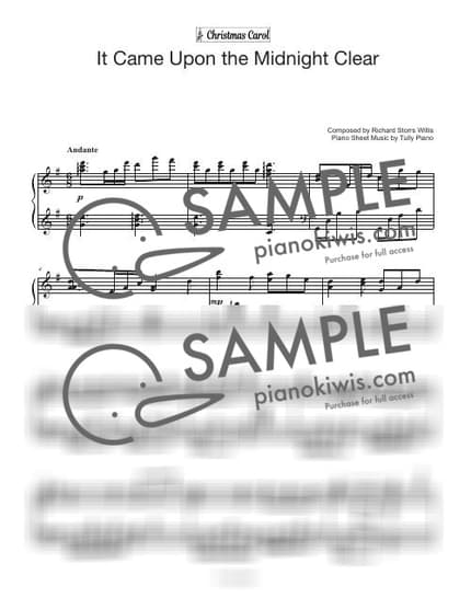 악보 > 그 맑고 환한 밤중에 '112장' - 찬송가 by Tully Piano 악보 이미지-0