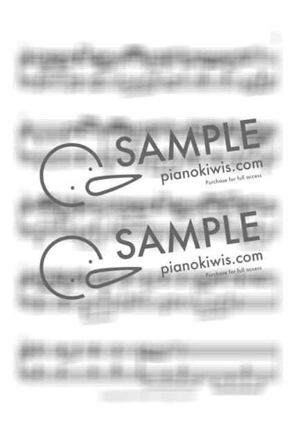 악보 > 앨저넌 (アルジャーノン) - 요루시카 · 해 질 녘에, 손을 잡는다 OST by 오늘피아노 악보 이미지-4