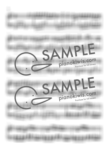 楽譜 > 海の見える街 / 上級 - 久石 譲 · 魔女の宅急便 OST by PianoKiwis 楽譜画像-1