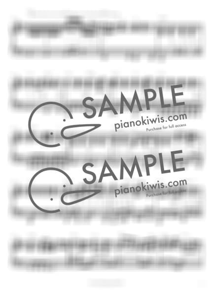 악보 > 카마도 탄지로의 노래 (竈門炭治郎のうた) / 피아노 반주 - 시이나 고 · 귀멸의 칼날 OST by 피아노정류장 악보 이미지-2