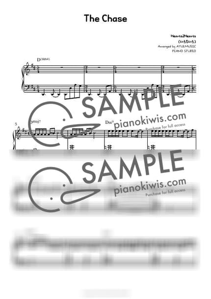 악보 > The Chase - Hearts2Hearts by 아율뮤직 악보 이미지-0