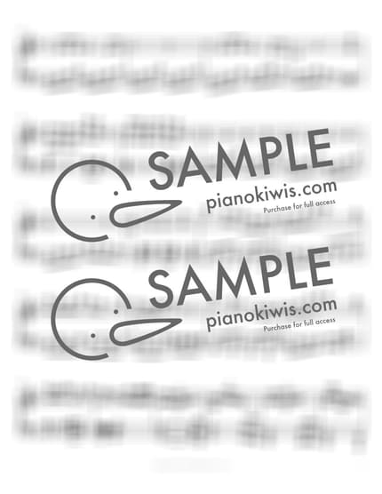 악보 > 벼랑 위의 포뇨 (崖の上のポニョ) - 히사이시 조 · 벼랑 위의 포뇨 OST by 피아노키위즈 악보 이미지-1