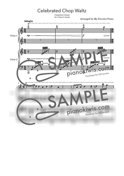 Score > Chopsticks / Advanced - E. Allen by My Favorite Piano Sheet music image-0