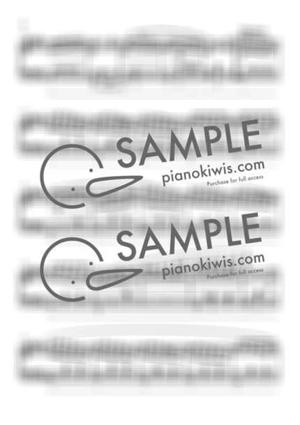 楽譜 > ワルツ 第7番 / 中級 - ショパン (F. Chopin) by PianoKiwis 楽譜画像-1