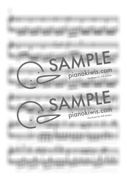 악보 > 카마도 탄지로의 노래 (竈門炭治郎のうた) / 중급 - 시이나 고 · 귀멸의 칼날 OST by 피아노키위즈 악보 이미지-1