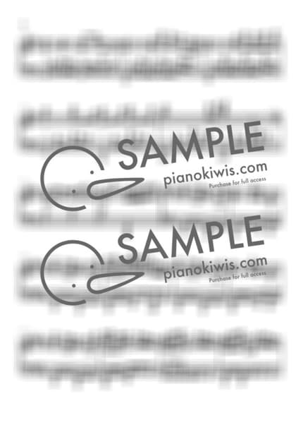 악보 > 악마의 아이 (悪魔の子) - 히구치 아이 · 진격의 거인 ED by 피아노키위즈 악보 이미지-1