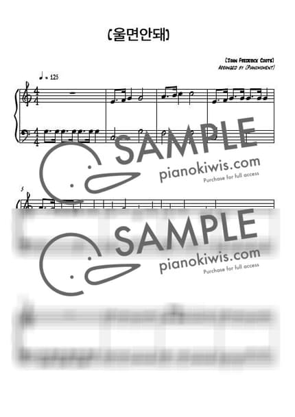 Score > Santa Claus Is Coming To Town - John Frederick Coots · Carol by 피아노모먼트 PianoMoment Sheet music image-0