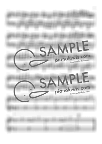 악보 > 악마의 아이 (悪魔の子) - 히구치 아이 · 진격의 거인 ED by 피아노키위즈 악보 이미지-4