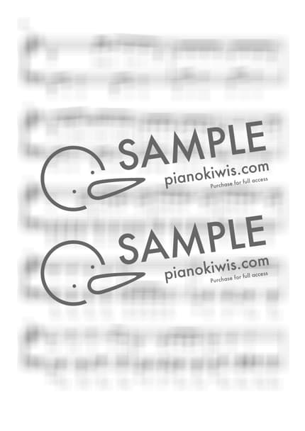 楽譜 > 可愛くてごめん / 계이름악보 - HoneyWorks by 더블유피아노doubleupiano 楽譜画像-1