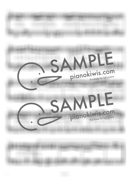 Score > Kawaranai Mono / 다장조 - Oku Hanako · The Girl Who Leapt Through Time OST by 라니스코어 Sheet music image-1