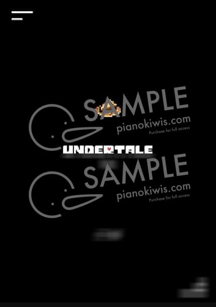 악보 > Home - Toby Fox · 언더테일 OST by 피아노박스 PianoBox 악보 이미지-0